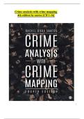 TEST BANK FOR CRIME ANALYSIS WITH CRIME MAPPING 4TH EDITION SANTOS QUESTIONS AND ANSWERS GRADED A&plus; LATEST UPDATE &vert;2025&vert;
