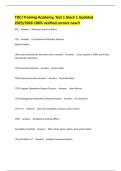 TDCJ Training Academy&comma; Test 1 block 1 Updated 2025&sol;2026 100&percnt; verified correct new&excl;&excl;