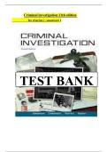 criminal investigation 11th edition by charles r swanson test bank