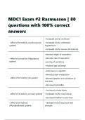 MDC1 Exam -2 Rasmussen &vert; 80 questions with 100- correct answers