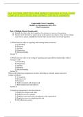 Health Care Management &lpar;HCA-201&rpar; &ndash; Coopersmith Career Consulting &ndash; Final Examination with Answers