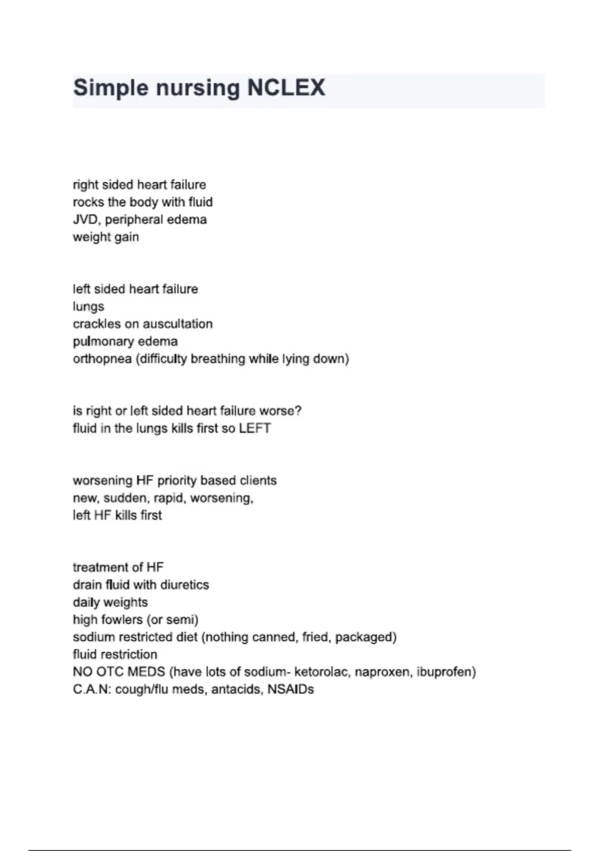 Simple Nursing NCLEX Questions and Answers Complete Study Guide 2025/ ...