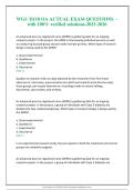 WGU D118 OA ACTUAL EXAM QUESTIONS  -with 100&percnt; verified solutions-2025-2026     