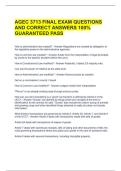 AGEC 3713 FINAL EXAM QUESTIONS AND CORRECT ANSWERS 100&percnt; GUARANTEED PASS