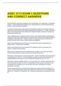 AGEC 3713 EXAM 3 QUESTIONS AND CORRECT ANSWERS 