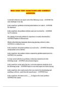 WGU D484 TEST QUESTIONS AND CORRECT ANSWERS