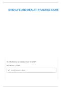 Ohio Life and Health Practice Exam 2025&ndash;2026 &vert; Insurance Licensing Exam Prep Questions&comma; Study Guide & Correct Answers