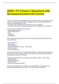 AGEC 3713 Exam 2 Questions with Reviewed Answers All Correct 