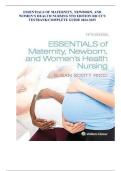 TEST BANK For Essentials of Maternity Newborn and Women&rsquo;s Health Nursing 5th Edition By Susan Ricci &vert; Verified Chapter's 1 - 24 &vert; Complete