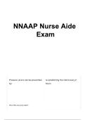 NNAAP Nurse Aide Exam 2025&ndash;2026 &vert; Comprehensive Nurse Aide &lpar;CNA&rpar; Written & Skills Practice&comma; Competency-Based Questions&comma; Skills Checklist & Verified Answers