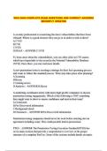 WGU D484 COMPLETE EXAM QUESTIONS AND CORRECT ANSWERS RECENTLY UPDATED