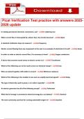 Picat Verification Test practice with answers 2025-2026 update 