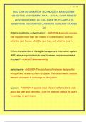 WGU C954 INFORMATION TECHNOLOGY MANAGEMENT OBJECTIVE ASSESSMENT FINAL ACTUAL EXAM NEWEST 2025&sol;2026 NEWEST ACTUAL EXAM WITH COMPLETE QUESTIONS AND VERIFIED ANSWERS &vert;ALREADY GRADED  A&plus;&vert;