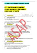 ATI MATERNAL NEWBORN PROCTORED       ATI MATERNAL NEWBORN  PROCTORED ACTUAL EXAM&period;  2025&sol;2026 UPDATE&period;