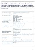 68W ALC&comma; Phase 3&comma; Limited Primary Care Actual Exam Newest  2025&sol;2026 Complete Questions And Correct Answers &vert;Already  Graded A&plus;&vert;&vert;Brand New Version&excl;Alc phase 3 68w pcc&lpar;prolonged  casualty care &rpar; 