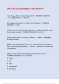 NEHA Exam questions with answers