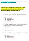 ATI MED SURG PROCTORED EXAM  ATI MED SURG PROCTORED EXAM STUDY GUIDE&period;  GRADED A&plus;&period; QUESTIONS AND 100&percnt; VERIFIED  ANSWERS&period; LATEST 2025&sol;2026 UPDATE 
