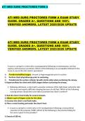 ATI MED SURG PROCTORED FORM A  ATI MED SURG PROCTORED FORM A EXAM STUDY  GUIDE&period; GRADED A&plus;&period; QUESTIONS AND 100&percnt;  VERIFIED ANSWERS&period; LATEST 2025&sol;2026 UPDATE  ATI MED SURG PROCTORED FORM A EXAM STUDY  GUIDE&period; GRADED A&plus;&period; QUESTIONS AND 100&percnt;  VERIFIED ANSWERS&period; LAT