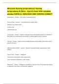 Wisconsin Nursing Jurisprudence&sol; Nursing Jurisprudence & Ethics - Quiz &num;1 Exam With complete solution RATED A&plus; 2025&sol;2026 100&percnt; VERIFIED CORRECT 