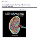 Test Bank - Exploring Anatomy & Physiology in the Laboratory 4th Edition by Erin C&period; Amerman&comma; All Chapters Covered&vert;&vert; Latest Edition