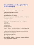Illinois CRSS Practice Test QUESTIONS WITH ANSWERS