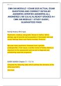CMN 548 MODULE 1 EXAM 2025 ACTUAL EXAM  QUESTIONS AND CORRECT DETAILED  ANSWERS &lpar;VERIFIED ANSWERS&rpar; ALL  ANSWERED &lbrace;180 Q & A&rcub; ALREADY GRADED A&plus;&sol;  CMN 548 MODULE 1 STUDY GUIDE &vert;  GUARANTEED PASS 