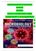 Test Bank For Microbiology for the Healthcare Professional&comma; 3rd Edition By VanMeter and Hubert&vert;9780323834797&vert; All Chapters 1-25&vert; LATEST2025