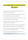 Learn Sailing Right Exam 2026 Questions and Answers