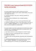 NSG3022 exam 3 prep test bank QUESTIONS WITH ANSWERS&comma;
