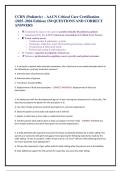CCRN &lpar;Pediatric&rpar; &ndash; AACN Critical Care Certification &lpar;2025&ndash;2026 Edition&rpar; 150 QUESTIONS AND CORRECT ANSWERS 
