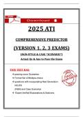 2025 ATI Comprehensive Predictor &lpar;Version 1&comma; 2&comma; 3 Exams&rpar; &ndash; Verified Questions & Answers &lpar;100&percnt; Pass Guarantee&rpar;
