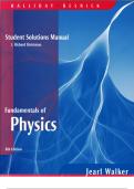 Fundamentals of Physics &ndash; Student Solutions Manual &lpar;8th Edition&comma; David Halliday&rpar; &vert; Complete Worked Solutions