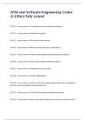 ACM and Software Engineering Codes of Ethics fully solved