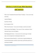CDASA 1 Bundled Tests 2026 Questions and Answers