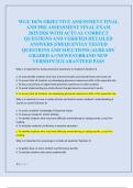 WGU D676 OBJECTIVE ASSESSMENT FINAL  AND PRE ASSESSMENT FINAL EXAM  2025&sol;2026 WITH ACTUAL CORRECT  QUESTIONS AND VERIFIED DETAILED  ANSWERS &vert;FREQUENTLY TESTED  QUESTIONS AND SOLUTIONS &vert;ALREADY  GRADED A&plus;&vert;NEWEST&vert;BRAND NEW  VERSION&excl;&excl;&vert;GUARANTEED PASS 