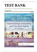 TEST BANK Ebersole and Hess' Gerontological Nursing and Healthy Aging in Canada Veronique Boscart 3 RD Edition