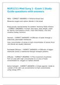 NUR1211 Med Surg 1 - Exam 1 Study Guide questions with answers