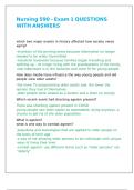 Nursing 590 - Exam 1 QUESTIONS WITH ANSWERS