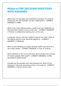 Midterm FNP 590 EXAM QUESTIONS WITH ANSWERS