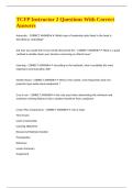 TCFP Instructor 2 Questions With Correct Answers