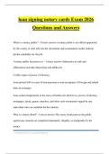 loan signing notary cards Exam 2026 Questions and Answers