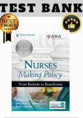 Test Bank for Nurses Making Policy&colon; From Bedside to Boardroom 3rd Edition Patton&comma; Zalon&comma; Ludwick &vert; All Chapters &lpar;1&ndash;15&rpar; &vert; 2025 Version &vert; Policy-Ready