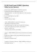 IS 303 Final Exam -UMBC- Questions With Correct Answers