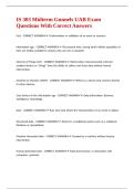 IS 303 Midterm Gunnels UAB Exam Questions With Correct Answers 