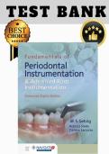 Test Bank for Fundamentals of Periodontal Instrumentation & Advanced Root Instrumentation 8th Edition Gehrig&comma; Sroda&comma; Saccuzzo &vert; All Modules &lpar;1&ndash;27&rpar;