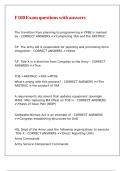 F100 Exam questions with answers