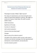 Pathophysiology Exam 3 Rasmussen Questions and Answers with Complete Solutions&period;