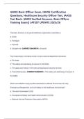 IAHSS Basic Officer Exam&comma; IAHSS Certification Questions&comma; Healthcare Security Officer Test&comma; IAHSS Test Bank&comma; IAHSS Verified Answers&comma; Basic Officer Training Exam&vert;&vert; LATEST UPDATE 2025&sol;26