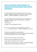 NSG 222 FAMILY EXAM &lpar;PEDS&rpar; -6 NEARPOD REVIEW QUESTIONS WITH ANSWERS