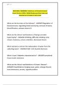 NUR 2063&sol;NUR2063&colon; ESSENTIALS OF PATHOPHYSIOLOGY EXAM 2 &lpar;LATEST 2025 &sol; 2026&rpar; RASMUSSEN QUESTIONS AND ANSWERS WITH COMPLETE SOLUTIONS